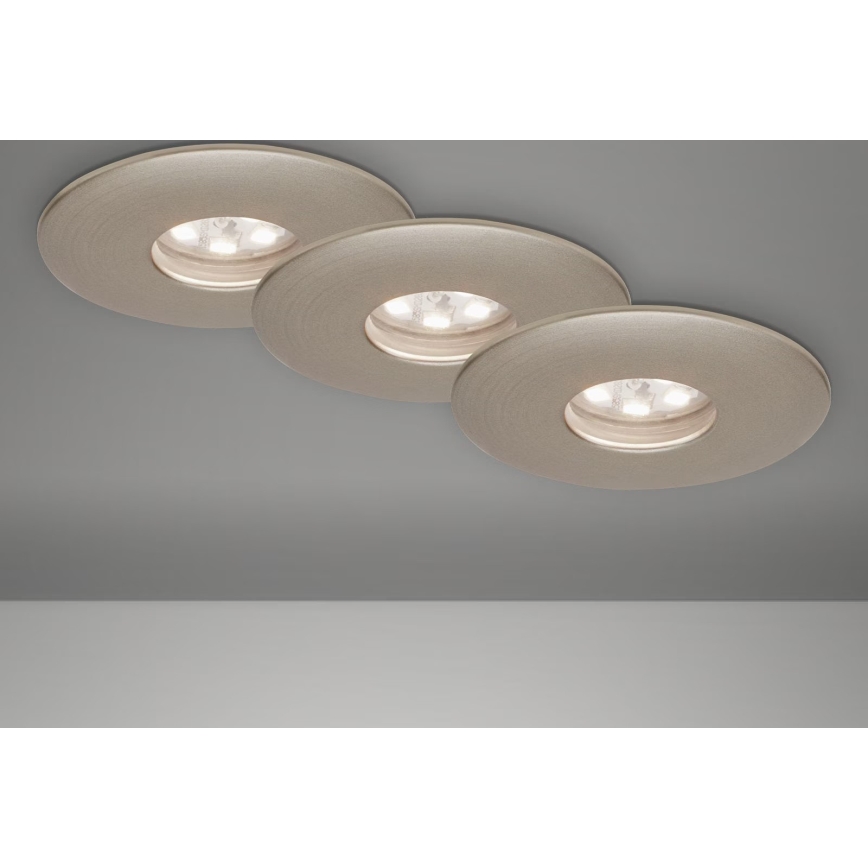 Briloner 7240-032 - SET 3x Hangende LED Badkamer plafond verlichting ATTACH LED/1,8W/230V IP44 mat chroom