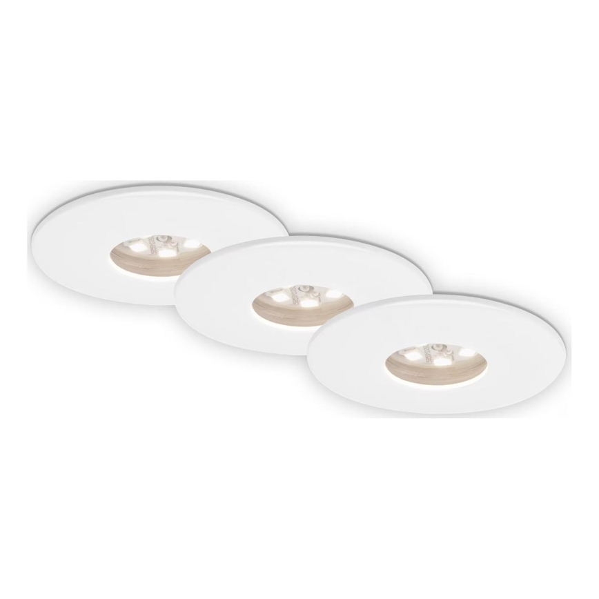 Briloner 7240-036 -SET 3x Hangende LED Badkamer plafond verlichting ATTACH LED/1,8W/230V IP44 wit
