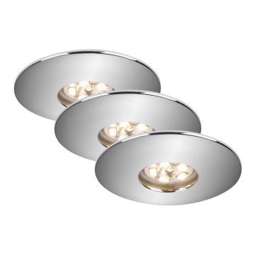Briloner 7240-038 - SET van 3x LED Badkamer inbouwlamp ATTACH LED/1,8W/230V IP44