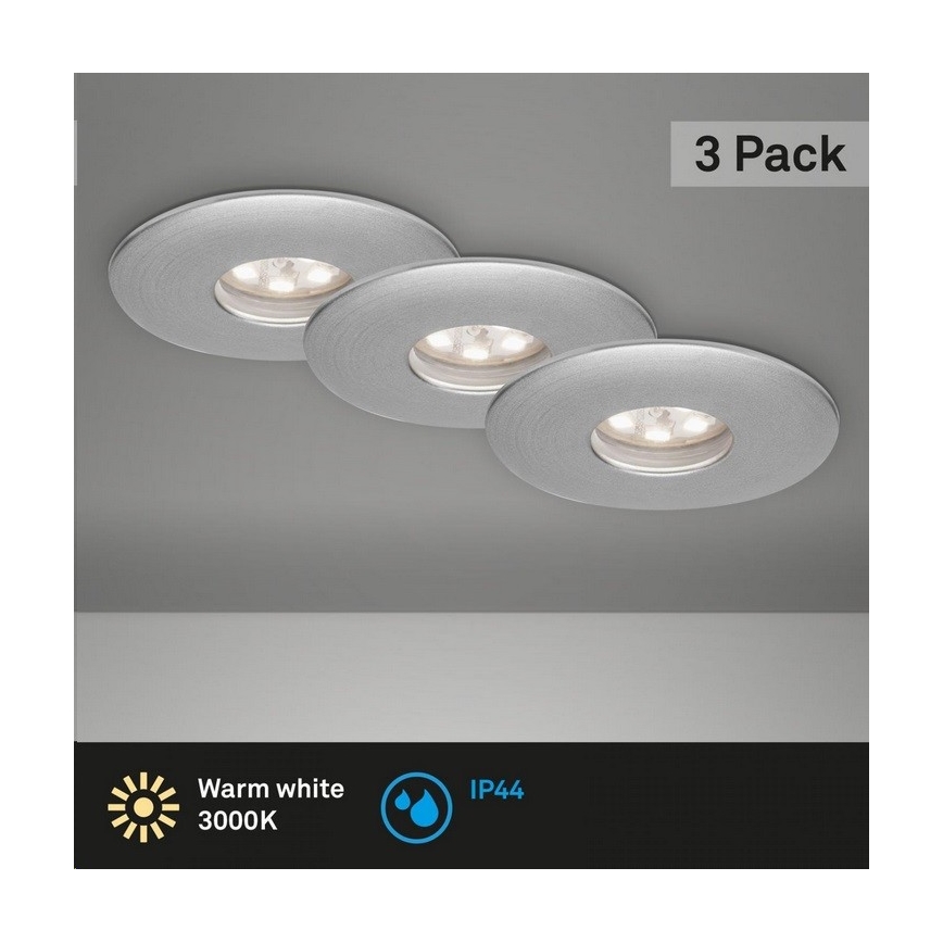 Briloner 7240-039 - SET 3x Hangende LED Badkamer plafond verlichting LED/1,8W/230V IP44