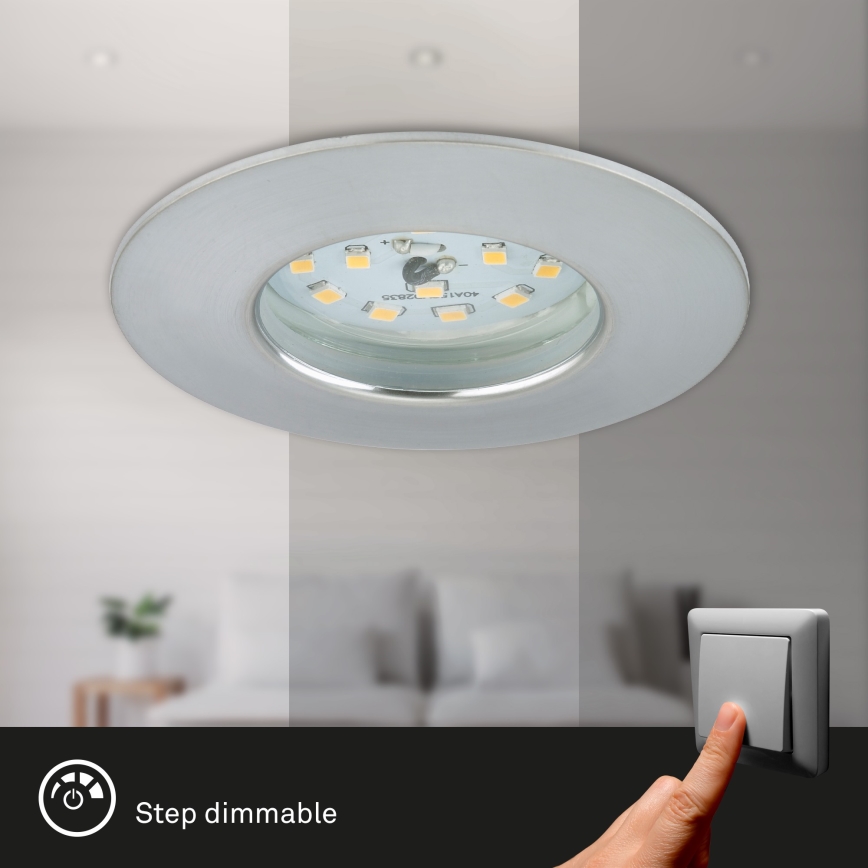 Briloner 7295-019 - LED dimbare inbouwspot voor badkamer ATTACH LED/6,5W/230V IP44