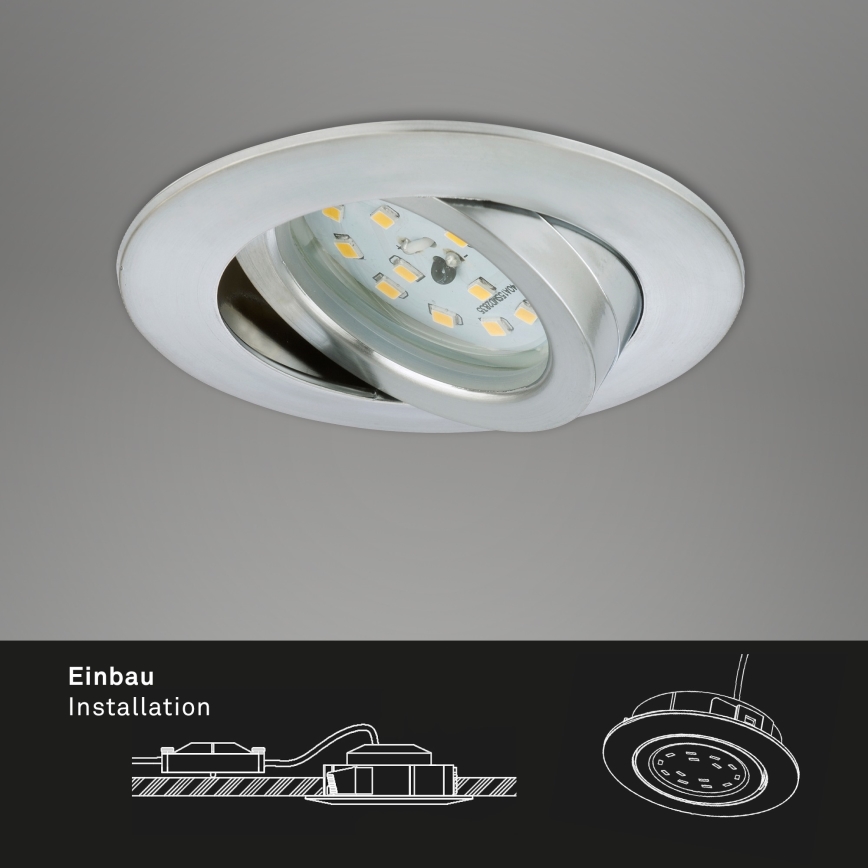 Briloner 7296-019 - LED dimbare badkamer inbouwspot LED/6,5W/230V IP23