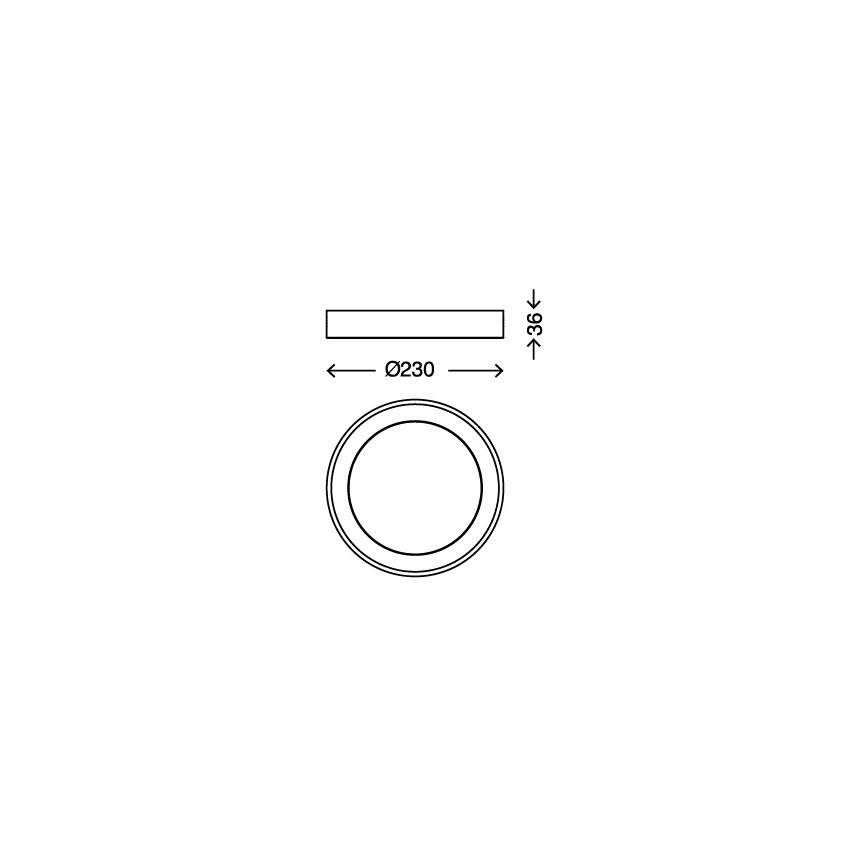 Briloner 7300-016 - LED Plafondlamp LED/18W/230V