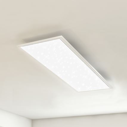 Briloner 7308-016 - Dimbare LED plafondlamp STARRY SKY LED/24W/230V 3000-6000K + afstandsbediening