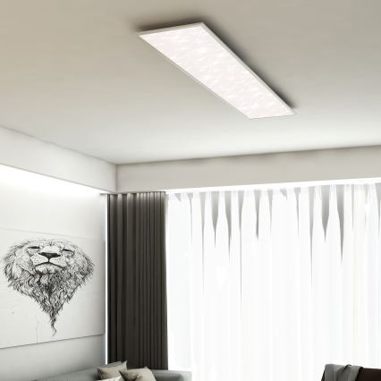 Briloner 7308-016 - Dimbare LED plafondlamp STARRY SKY LED/24W/230V 3000-6000K + afstandsbediening