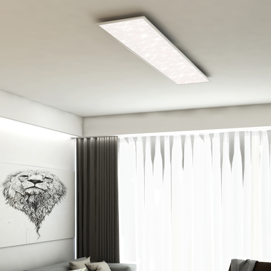 Briloner 7308-016 - Dimbare LED plafondlamp STARRY SKY LED/24W/230V 3000-6000K + afstandsbediening