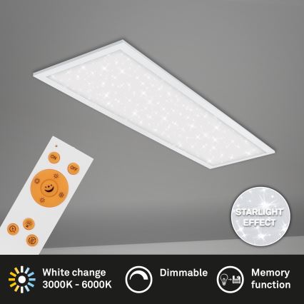 Briloner 7308-016 - Dimbare LED plafondlamp STARRY SKY LED/24W/230V 3000-6000K + afstandsbediening