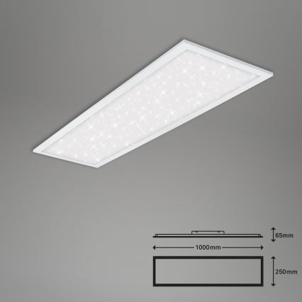 Briloner 7308-016 - Dimbare LED plafondlamp STARRY SKY LED/24W/230V 3000-6000K + afstandsbediening