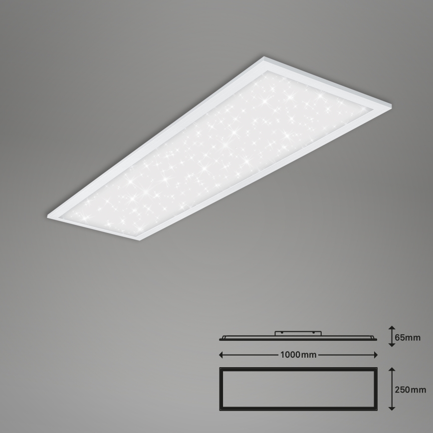 Briloner 7308-016 - Dimbare LED plafondlamp STARRY SKY LED/24W/230V 3000-6000K + afstandsbediening