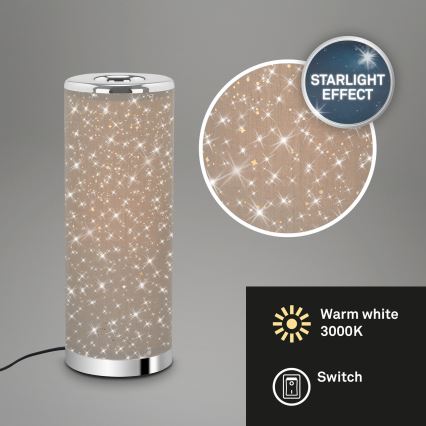 Briloner 7334-011 - LED Tafellamp STARRY SKY 1xGU10/5W/230V bruin