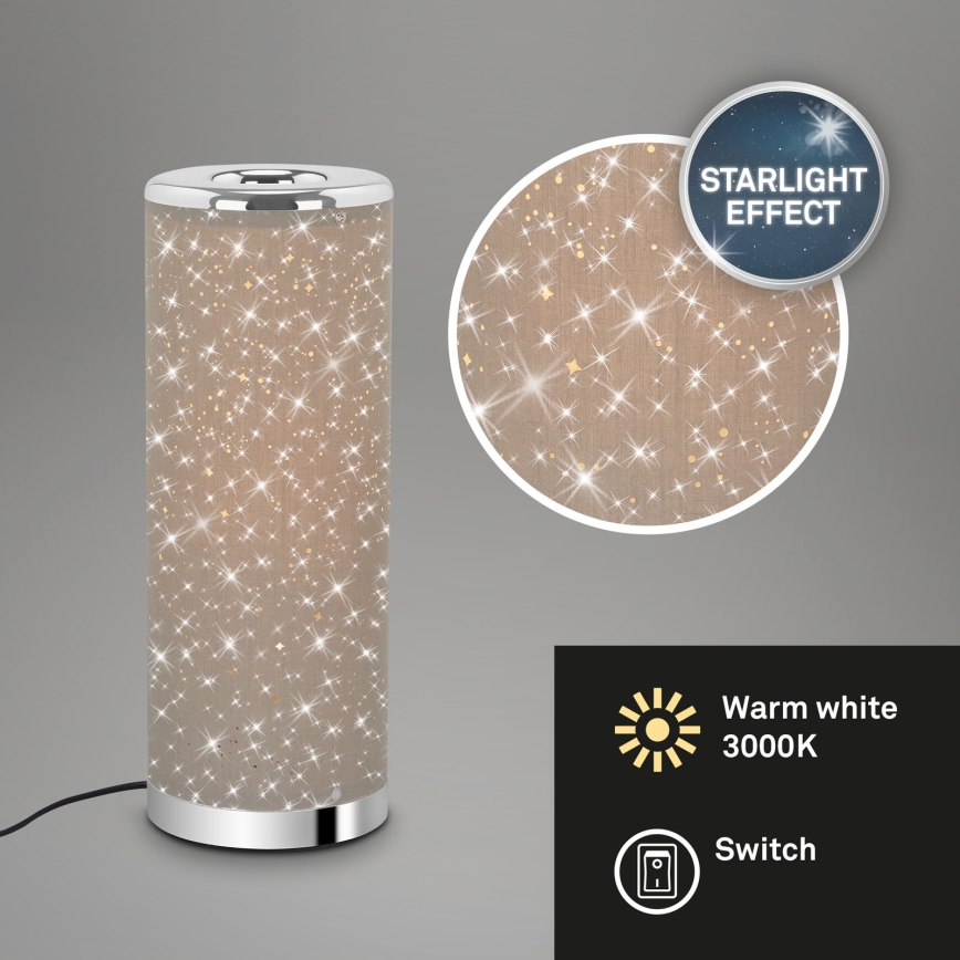 Briloner 7334-011 - LED Tafellamp STARRY SKY 1xGU10/5W/230V bruin