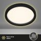 Briloner 7361-015 - LED plafondlamp CADRE LED/18W/230V d. 29,7 cm zwart