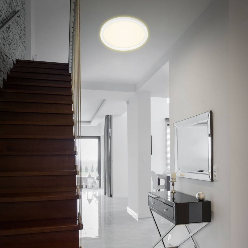 Briloner 7363-016 - LED plafondlamp CADRE LED/22W/230V d. 42,5 cm wit