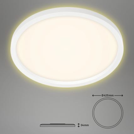 Briloner 7363-016 - LED plafondlamp CADRE LED/22W/230V d. 42,5 cm wit