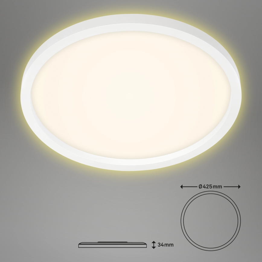 Briloner 7363-016 - LED plafondlamp CADRE LED/22W/230V d. 42,5 cm wit