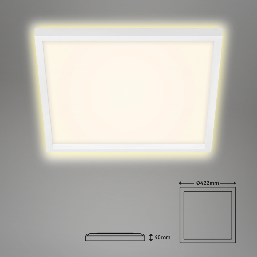 Briloner 7364-016 - LED plafondlamp CADRE LED/22W/230V 42,2x42,2 cm wit