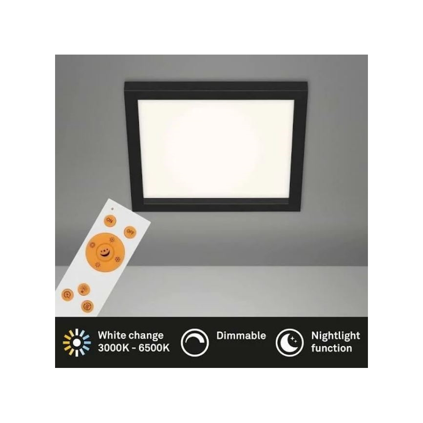 Briloner 7370-015 - Dimbare LED Plafondlamp GEO BASIC LED/18W/230V 3000-6500K + afstandsbediening