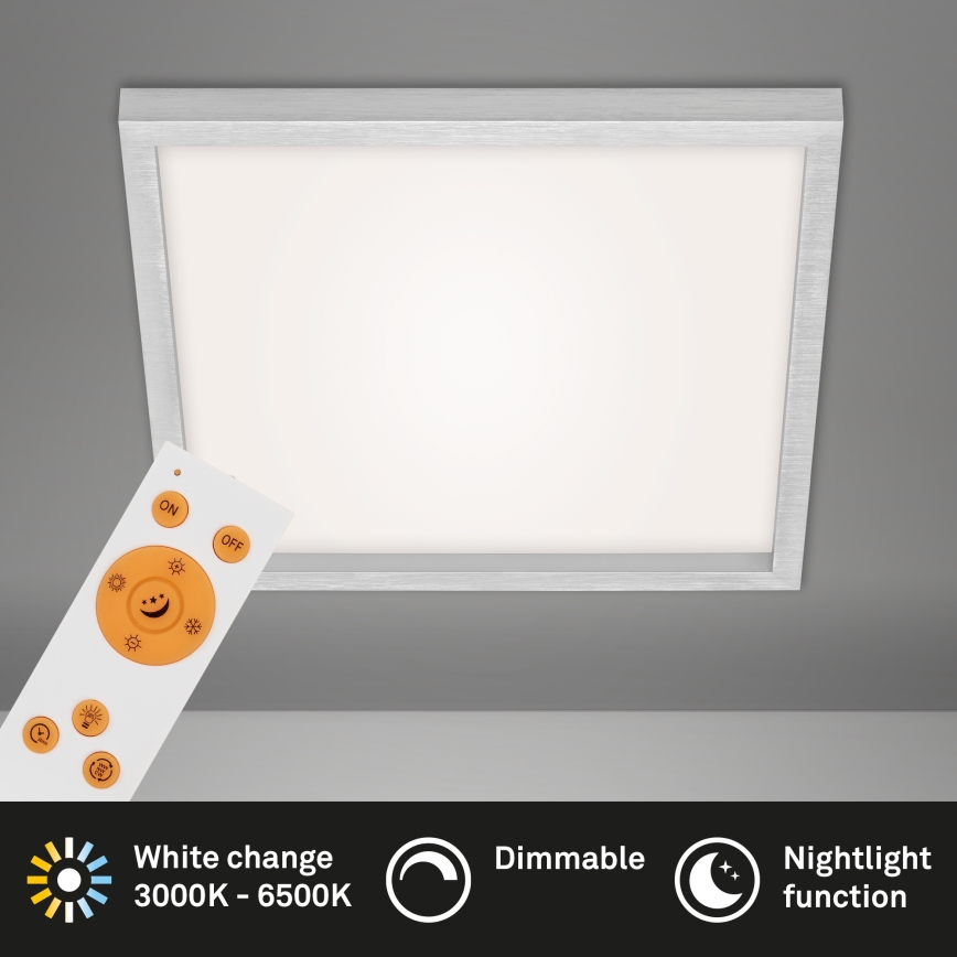 Briloner 7371-014 - LED dimbare plafondlamp LED/24W/230V 3000-6500K + afstandsbediening