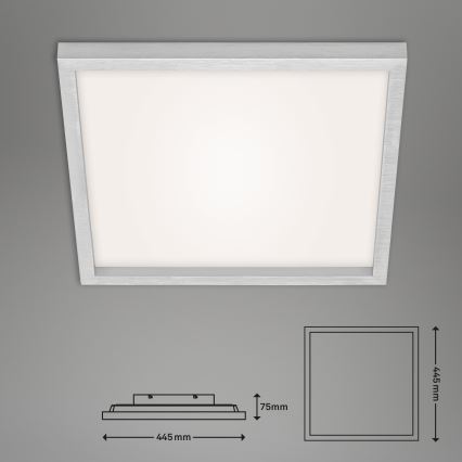 Briloner 7371-014 - LED dimbare plafondlamp LED/24W/230V 3000-6500K + afstandsbediening