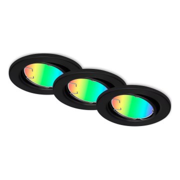 Briloner 7373-035 - SET 3x LED RGB Dimbare hangende plafondverlichting LED/4,9W/230V Wi-Fi Tuya + afstandsbediening