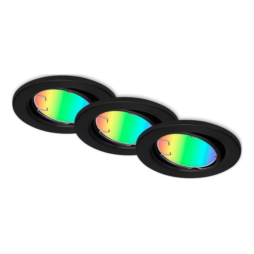 Briloner 7373-035 - SET 3x LED RGB Dimbare hangende plafondverlichting LED/4,9W/230V Wi-Fi Tuya + afstandsbediening