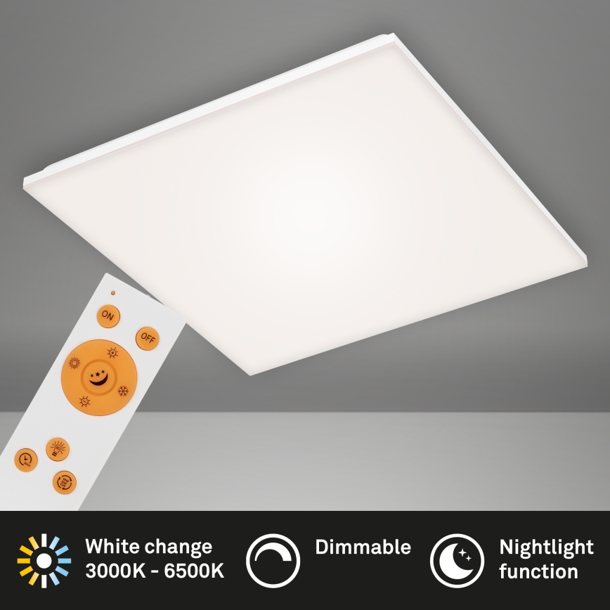 Briloner 7378216 - Dimbaar LED paneel LED/38W/230V 3000-6500K + afstandsbediening