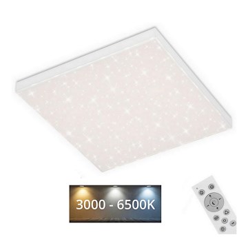 Briloner 7381-116 - Dimbare LED plafondlamp STARRY SKY LED/24W/230V 3000-6500K + afstandsbediening