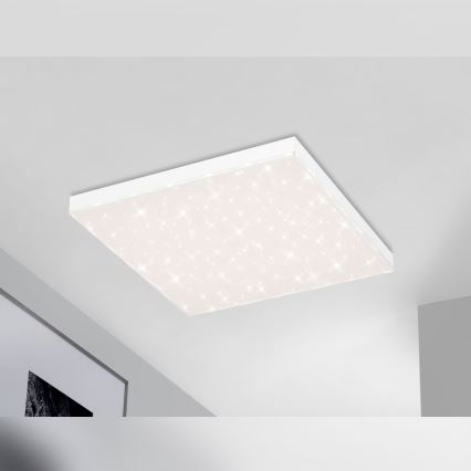 Briloner 7381-116 - Dimbare LED plafondlamp STARRY SKY LED/24W/230V 3000-6500K + afstandsbediening