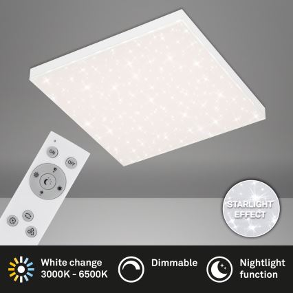 Briloner 7381-116 - Dimbare LED plafondlamp STARRY SKY LED/24W/230V 3000-6500K + afstandsbediening