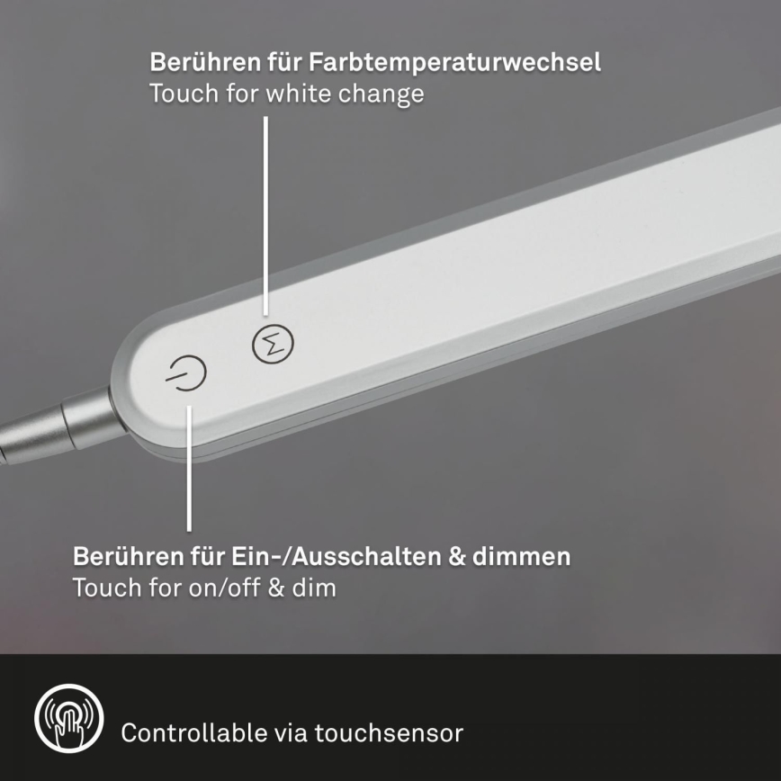 Briloner 7389-014 - LED Dimbaar aanraken flexible tafellamp SERVO LED/8W/230V 3000/4000/6500K