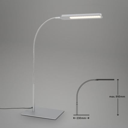 Briloner 7389-014 - LED Dimbaar aanraken flexible tafellamp SERVO LED/8W/230V 3000/4000/6500K