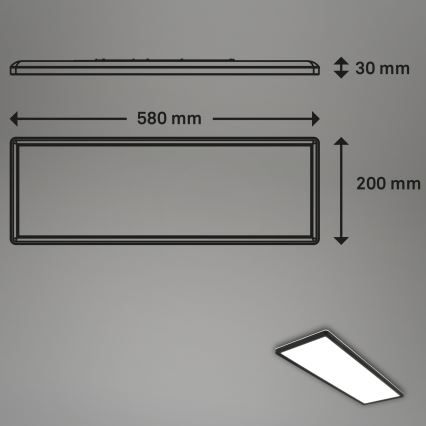 Briloner 7402-415 - LED Plafondlamp SLIM LED/22W/230V