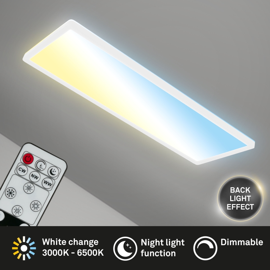 Briloner 7403-016 - Dimbare LED plafondlamp SLIM LED/23W/230V 2700-6500K + afstandsbediening