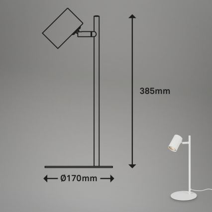 Briloner 7408-016 - Tafellamp RETRO 1xGU10/9W/230V wit
