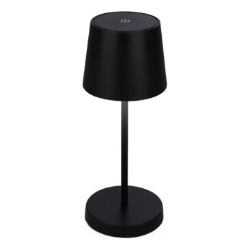 Briloner 7423015 - LED Dimbare Oplaadbare Buiten Tafel Lamp LED/2,6W/5V IP44 2000 mAh Zwart