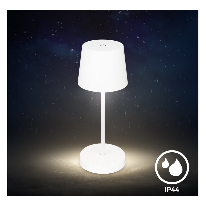 Briloner 7423016 - LED Dimbare Oplaadbare Buiten Tafellamp LED/2,6W/5V 2000mAh IP44 wit