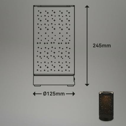 Briloner 7449-015 - LED Dimbare Buiten Touchlamp STARRY SKY LED/3W/5V IP44 2000 mAh zwart