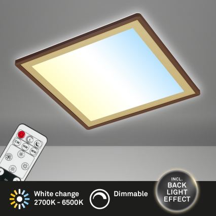 Briloner 7459-417 - Dimbare LED plafondlamp DECO LED/24W/230V 2700-6500K + afstandsbediening