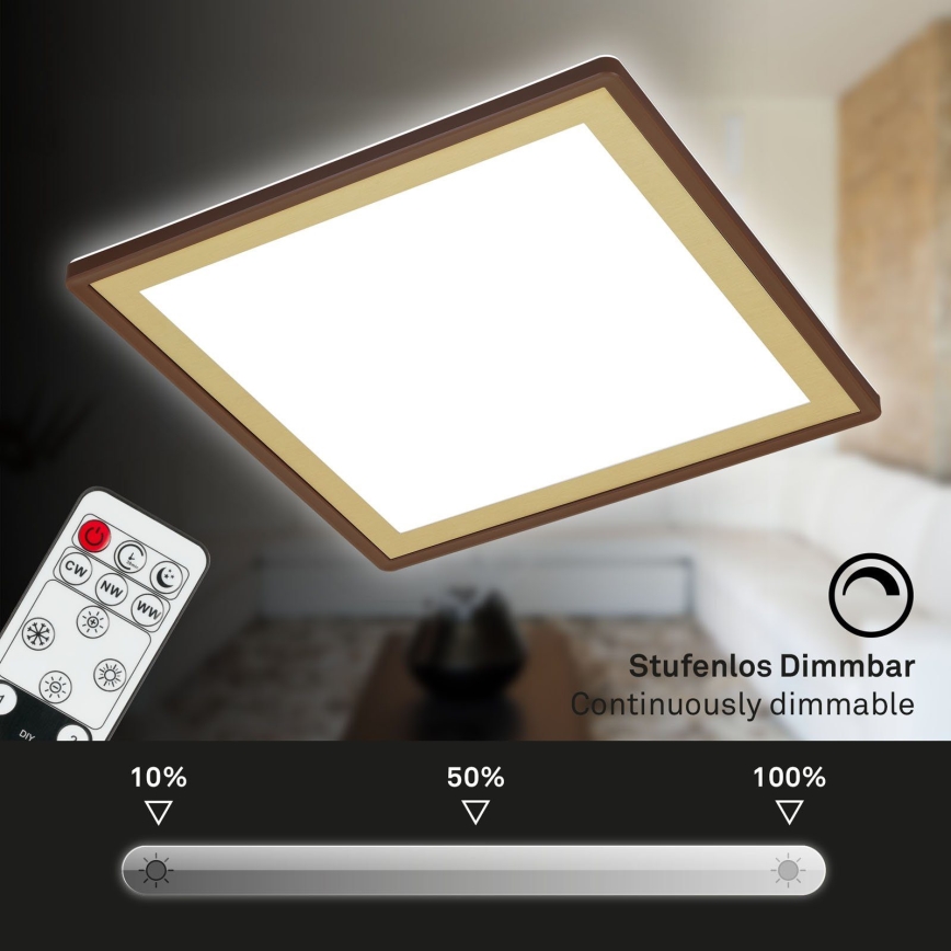 Briloner 7459-417 - Dimbare LED plafondlamp DECO LED/24W/230V 2700-6500K + afstandsbediening