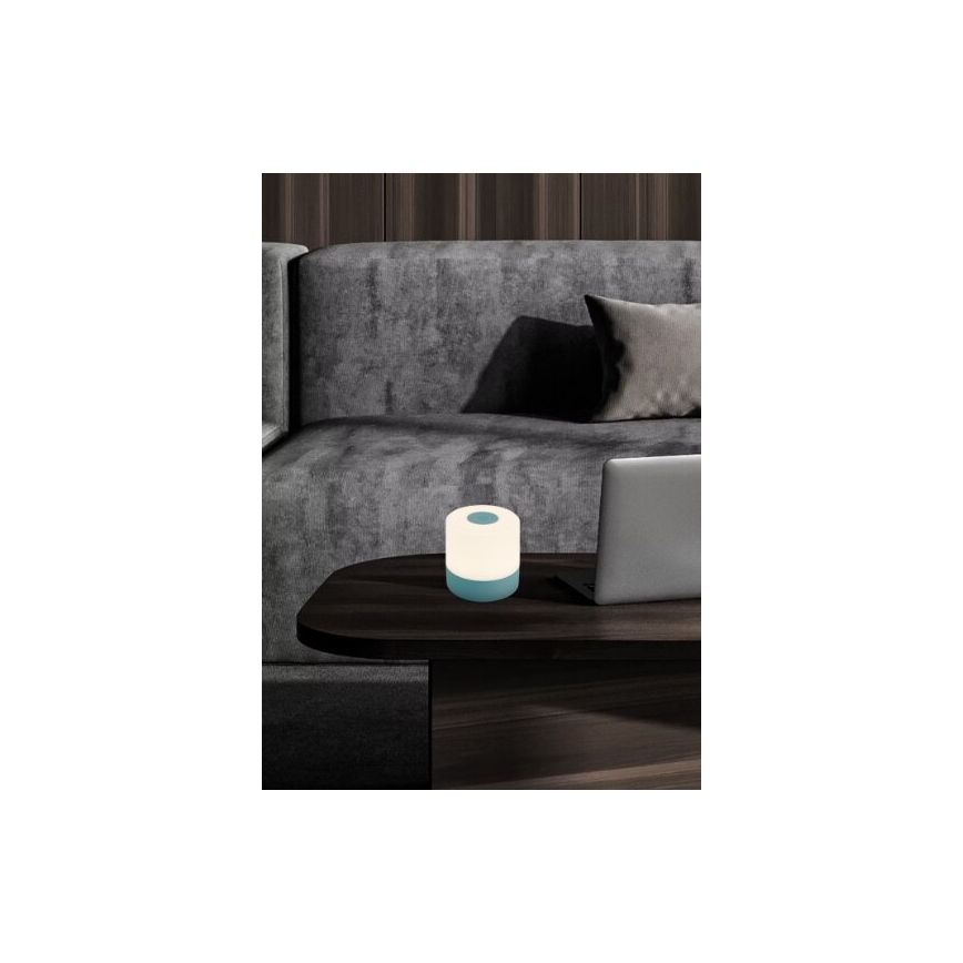 Briloner 7461010 - LED Dimbaar oplaadbaar buitenshuis tafellamp LED/2W/5V IP44 blauw