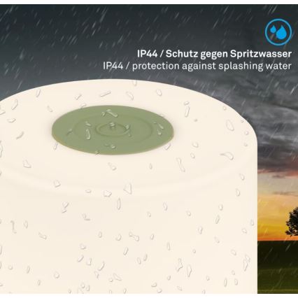 Briloner 7461019 - LED Dimbaar oplaadbaar buitenshuis tafellamp LED/2W/5V IP44 groen