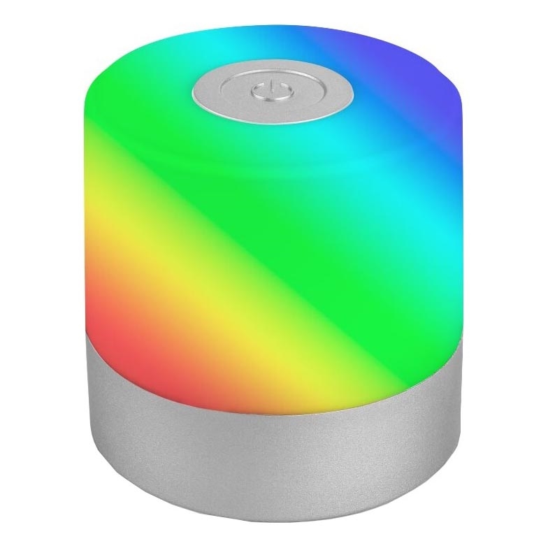 Briloner 7462014 - LED RGB Oplaadbaar buitenshuis tafellamp LED/1,5W/5V IP44 1200 mAh mat chroom