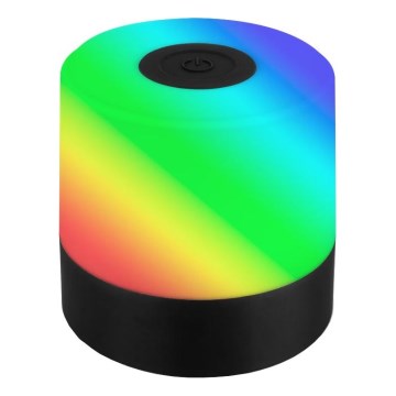 Briloner 7462015 - LED RGB Oplaadbare buiten tafellamp LED/1,5W/5V IP44 1200 mAh zwart