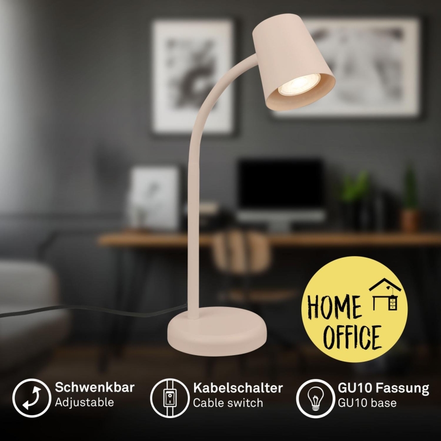 Briloner 7476-011 - Tafellamp SKRIVA 1xGU10/9W/230V beige