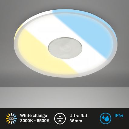 Briloner 7480019 - LED inbouwarmatuur voor badkamer LED/6W/230V 3000/4000/6500K IP44 wit