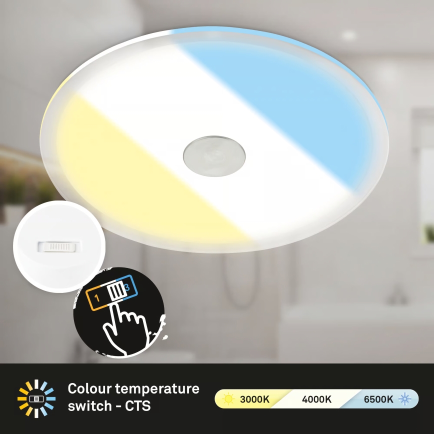 Briloner 7482019 - LED inbouwspot voor badkamer LED/14W/230V 3000/4000/6500K IP44 wit