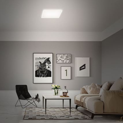Briloner 7491-016 - LED RGBW dimbare SMART plafondlamp LED/22W/230V 4000K 42x42 cm Wi-Fi Tuya + afstandsbediening
