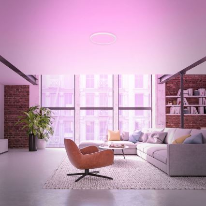Briloner 7494016 - LED RGBW dimbare plafondlamp SMART LED/22W/230V 4000K Ø 42 cm Wi-Fi Tuya + afstandsbediening