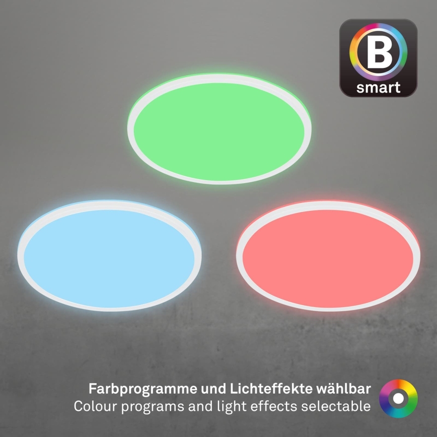 Briloner 7494016 - LED RGBW dimbare plafondlamp SMART LED/22W/230V 4000K Ø 42 cm Wi-Fi Tuya + afstandsbediening