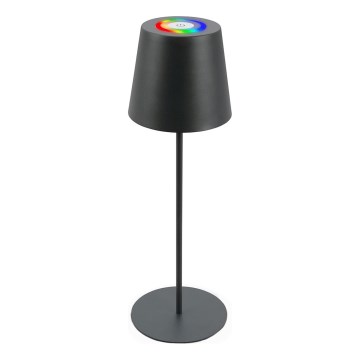 Briloner 7507015 - Dimbare oplaadbare LED RGB buiten tafellamp 2-in-1 LED/2,5W/5V IP44 antraciet